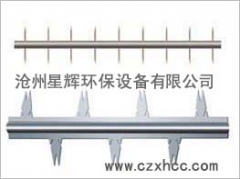 我公司生產(chǎn)：陽極板（C480、Z385、C390、ZT24、W型）RS型芒刺線、BS型不銹鋼芒刺線、BS型芒刺線、八刺芒刺線、鋸齒線、魚骨針線、V15線、角鋼芒刺線、鋼絲繩芒刺線、星型線等陰極線，